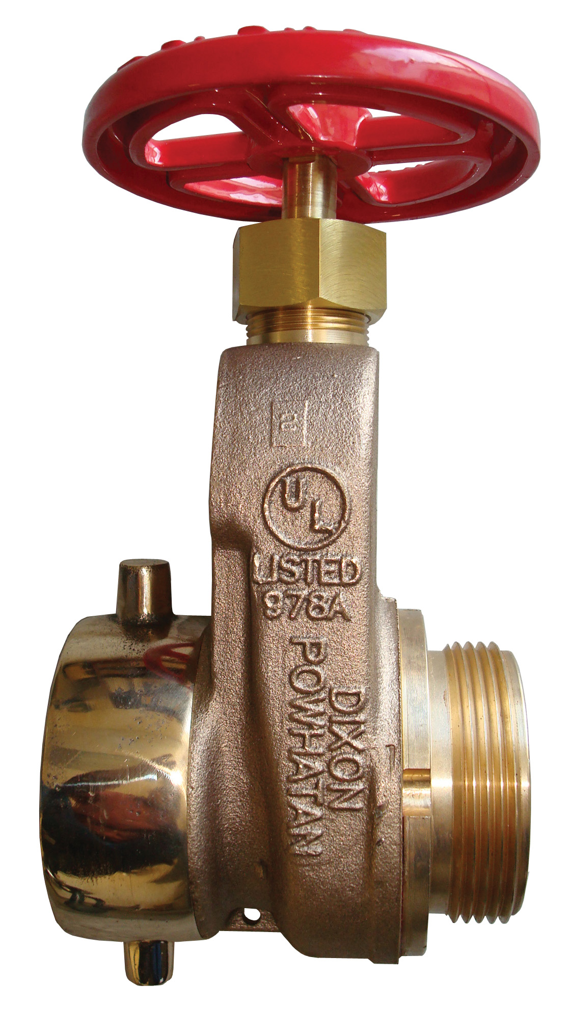 SINGLE HYDRANT GATE VALVE CAST BRASS WITH HAND WHEEL